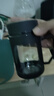 玻璃水杯商務(wù)杯大容量男女生帶蓋泡茶杯家用含茶隔把手杯 商務(wù)把手杯黑色 500ml 1只 曬單實(shí)拍圖