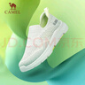 駱駝（CAMEL）女鞋夏季新款運動(dòng)鞋女款薄款飛織網(wǎng)面透氣休閑鞋健步媽媽鞋子 F24B304077，淺綠/灰，女 39 曬單實(shí)拍圖