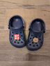 卡駱馳crocs貝雅兒童洞洞鞋男女童戶(hù)外包頭沙灘鞋拖鞋/207013/207012 深藍色-410 28 (165mm) 曬單實(shí)拍圖