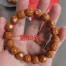 月印百川 猴頭手串小核桃文玩佛珠男女單圈手鏈 大奶酪約12 *13mm 曬單實(shí)拍圖