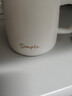 傳旗陶瓷馬克杯帶勺蓋咖啡杯牛奶杯早餐杯辦公杯男女茶杯描金白400ml 曬單實(shí)拍圖