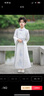 妮莎倍兒兒童漢服男童夏季薄款短袖男孩古裝演出服2025新款 白色 160 曬單實(shí)拍圖