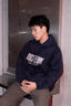 羅蒙高質(zhì)感連帽衛衣男秋季2025新款男外套紅色衣服長(cháng)袖寬松春秋款上衣 酒紅色 XL / 適合145-160斤 曬單實(shí)拍圖