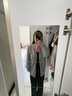 歐貝汐針織開衫外套女秋冬季大碼胖mm慵懶寬松外搭夏防曬中長(zhǎng)款v領(lǐng)毛衣 灰色 M 【建議100斤內(nèi)】 曬單實(shí)拍圖