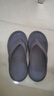 路拉迪男士防滑人字拖夏季透氣拖鞋外穿涼拖夾腳厚底夾拖EVA沙灘鞋潮流 灰色 43-44 曬單實(shí)拍圖
