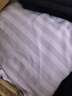 蕉內(nèi)520H超級市場女士睡衣自帶胸墊防凸點家居服套裝微絨暖感春秋季 【女士-帶杯】牛奶-芋紫條紋 M 曬單實拍圖