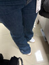 森馬（Semir）小黑牛|牛仔褲女高腰開叉長褲2025春森柔牛仔喇叭褲109125124007 曬單實拍圖