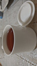 兮元記羊脂玉瓷馬克杯陶瓷喝水杯帶蓋簡約辦公杯純色泡茶杯咖啡杯涼水杯 羊脂玉瓷言宋水杯-簡裝370ml 曬單實(shí)拍圖