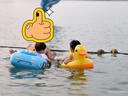 swimbobo兒童游泳圈 戶外戲水寶寶坐艇 小孩玩水坐圈游泳裝備K2003 曬單實拍圖