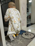 baby friend嬰兒睡袋秋冬季恒溫竹棉寶寶連體睡衣兒童防踢被子 麋鹿仙蹤 80碼 曬單實(shí)拍圖