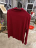 春季新款莫代爾半高領(lǐng)打底衫女秋冬百搭修身純色內搭長(cháng)袖t恤上衣 D56-酒紅色 XL 建議115-130 曬單實(shí)拍圖