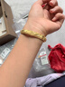 周六福（ZLF）  黃金手鐲女款足金車(chē)花金鐲子龍鳳呈祥 計價(jià) 58mm-12.58g 曬單實(shí)拍圖