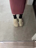 CORCS CROCS 泡芙洞洞鞋女鞋卡駱戶(hù)外坡跟厚底沙灘鞋馳休閑鞋涼鞋拖鞋洞洞鞋 骨白色泡芙 含智多星 36 /37=M4 曬單實(shí)拍圖