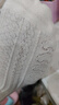 浪莎月子襪產(chǎn)婦純棉不勒腳白色襪子5雙女士松口襪中筒孕婦寬口睡眠襪 曬單實(shí)拍圖