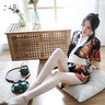 媚の火女家居服性感日式和服印花刺激高檔夫妻誘惑床上約會(huì )戰袍低胸睡袍 曬單實(shí)拍圖