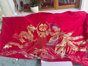 水星家紡結婚床上四件套純棉100%紅色婚慶床單被套新婚禮物龍鳳1.8m家居館 曬單實(shí)拍圖