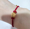 六福珠寶七夕禮物 黃金轉(zhuǎn)運(yùn)珠滿天星路路通串珠足金吊墜 計(jì)價(jià) 約1.13克 曬單實(shí)拍圖