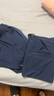 天蠶80S天絲莫代爾睡衣男士新品家居服休閑寬松大碼長(cháng)袖套裝 藏青2XL 曬單實(shí)拍圖