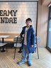 保姆貝貝兒童羽絨服中長(cháng)款男款過(guò)膝2025冬季新款加厚中大童男童學(xué)生外套 藏青色 140 曬單實(shí)拍圖