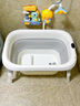 芭芭優(yōu)嬰兒游泳桶家用兒童洗澡桶寶寶泡澡桶可折疊泡浴桶洗澡盆大號浴盆 【小號浴桶】+禮包 曬單實(shí)拍圖