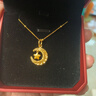 周大福滿(mǎn)天星光珠基礎鏈足金黃金項鏈(工費360)45cm 約3.2g EOF1627 曬單實(shí)拍圖