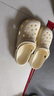 名創(chuàng)優(yōu)品（MINISO）洞洞鞋男女夏季外穿沙灘涼鞋防滑厚底踩屎感包頭涼拖鞋白色40-41 曬單實(shí)拍圖