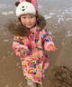 G.DUCKKIDS小黃鴨兒童羽絨服女童洋氣中長(cháng)款大毛領(lǐng)中大童白鴨絨加厚保暖外套 粉色 120 尺碼5~6歲【110-120cm】 曬單實(shí)拍圖