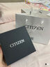 西鐵城（CITIZEN）手表 Juicy Tint系列石英不銹鋼表帶時尚簡約女表 EJ6123-81W 復(fù)古綠方盤 曬單實拍圖
