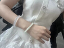 胖東來品質(zhì)高端天然和田玉手串女款手鏈玉石冰晴水散珠手鐲白玉 【高端白冰晴】珠徑約8mm --【優(yōu) 曬單實(shí)拍圖