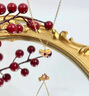 中國黃金（CHINA GOLD）在逃公主黃金項鏈女士足金蝴蝶結(jié)吊墜情人節(jié)生日禮物送女友愛人 甜美蝴蝶結(jié)吊墜【贈S925鏈】約0.3g 曬單實拍圖