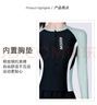 梵迪拉（F.DYRAA）游泳衣女分體防曬長(cháng)袖長(cháng)褲潛水泡溫泉女士泳裝五件套14011綠色L 曬單實(shí)拍圖