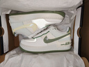 耐克空軍一號女平底膠底運動(dòng)鞋冬NIKE AIR FORCE 1 SHADOW FN6335 101帆白/油綠/石膏色/淡象牙白 38 曬單實(shí)拍圖