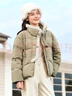 森馬（Semir）羽絨服女新中式仿兔毛領(lǐng)短款保暖外套2024冬新款新中式小主風(fēng)上衣 駝色50171 M 曬單實(shí)拍圖