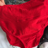 浪莎紅內(nèi)褲女高腰抑菌4條本命年蛇年大紅喜慶結(jié)婚紅色女士鴻運(yùn)三角褲 曬單實(shí)拍圖