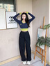 李寧加絨保暖運(yùn)動(dòng)長(zhǎng)褲女子25秋冬柔軟舒適直筒休閑運(yùn)動(dòng)褲AYKV722 曬單實(shí)拍圖