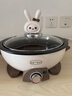 ERNTE德國昂特 2L電火鍋 電煎鍋 電蒸鍋 家用多功能鍋 適合2~3人EHP-22012S-CW 煎盤(pán)+蒸籠套裝 奶油白 曬單實(shí)拍圖