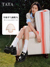 他她（TATA）沈月同款預言家厚底樂(lè )福鞋女真皮JK單鞋小皮鞋新 黑色 35 曬單實(shí)拍圖