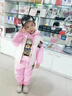 G.DUCKKIDS女童三件套裝加絨秋冬裝2025新款兒童時(shí)髦加厚冬季大童衛(wèi)衣套裝 粉色三件套  130 cm 曬單實(shí)拍圖