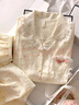 俞兆林春秋新款日系碎花睡衣女云朵棉可愛(ài)花邊長(cháng)袖長(cháng)褲家居服套裝 曬單實(shí)拍圖