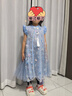 迪士尼女童愛莎公主連衣裙子新品連衣裙子女童夏季裝2025新中式旗袍漢服 曬單實拍圖