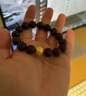 周六福（ZLF）  黃金轉運珠男款足金六字真言小葉紫檀手串 定價(jià) 1.03g 曬單實(shí)拍圖