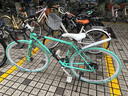 ICOLOUR變速死飛山地自行車(chē)男彎把單車(chē)公路車(chē)賽車(chē)實(shí)心胎雙碟剎成人女中學(xué) 不減震-比安奇24速40刀 曬單實(shí)拍圖