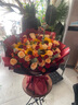 艾斯維娜鮮花速遞向日葵混搭花束生日禮物全國同城配送 33朵玫瑰+5朵向日葵混搭花束 曬單實(shí)拍圖
