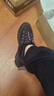 斯凱奇（Skechers）男士戶(hù)外登山鞋輕便耐磨提拉方便穿脫防滑運動(dòng)鞋舒適緩震 全黑色/BBK 42 曬單實(shí)拍圖