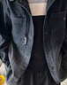 JASONWOOD高端品牌男裝翻領(lǐng)夾克男2025秋季新款美式潮流漸變色牛仔襯衣外套 高檔漸變黑 常規 【官方正品】 M (170) 建議【90-120斤】 曬單實(shí)拍圖