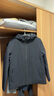 利郎輕薄羽絨服男連帽簡約90白鴨絨男士羽絨外套 黑灰（24DBR2013Y） M 165/84A 曬單實拍圖
