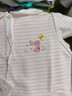 戴維貝拉（DAVE＆BELLA）兒童POLO衫2025夏裝新款女童抗菌涼感短袖t恤小童打底衫寶寶衣服 粉色條紋【現貨】 110 cm（建議身高100-110cm） 曬單實(shí)拍圖