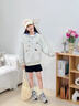 貝孩趣女童棒球服外套春秋款洋氣2025新款大童夾克衫女孩秋裝開(kāi)春上衣服 花灰色 150 (建議身高135-145厘米) 曬單實(shí)拍圖