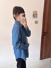 POLOWALK長袖襯衫女式2025春季新品時尚氣質(zhì)通勤寬松百搭上衣外套 牛仔藍 XL /170 曬單實拍圖