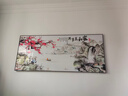 昊聰客廳裝飾畫(huà)沙發(fā)背景墻掛畫(huà)茶室書(shū)房山水畫(huà)高檔大氣風(fēng)景2025新款 【家和萬(wàn)事興 - D款】 【90*210】適合2.9-3.3米沙發(fā) 【奢華黑框】（金框請留言備注） 曬單實(shí)拍圖